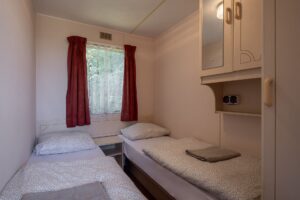 domek wakacyjny sypialnia